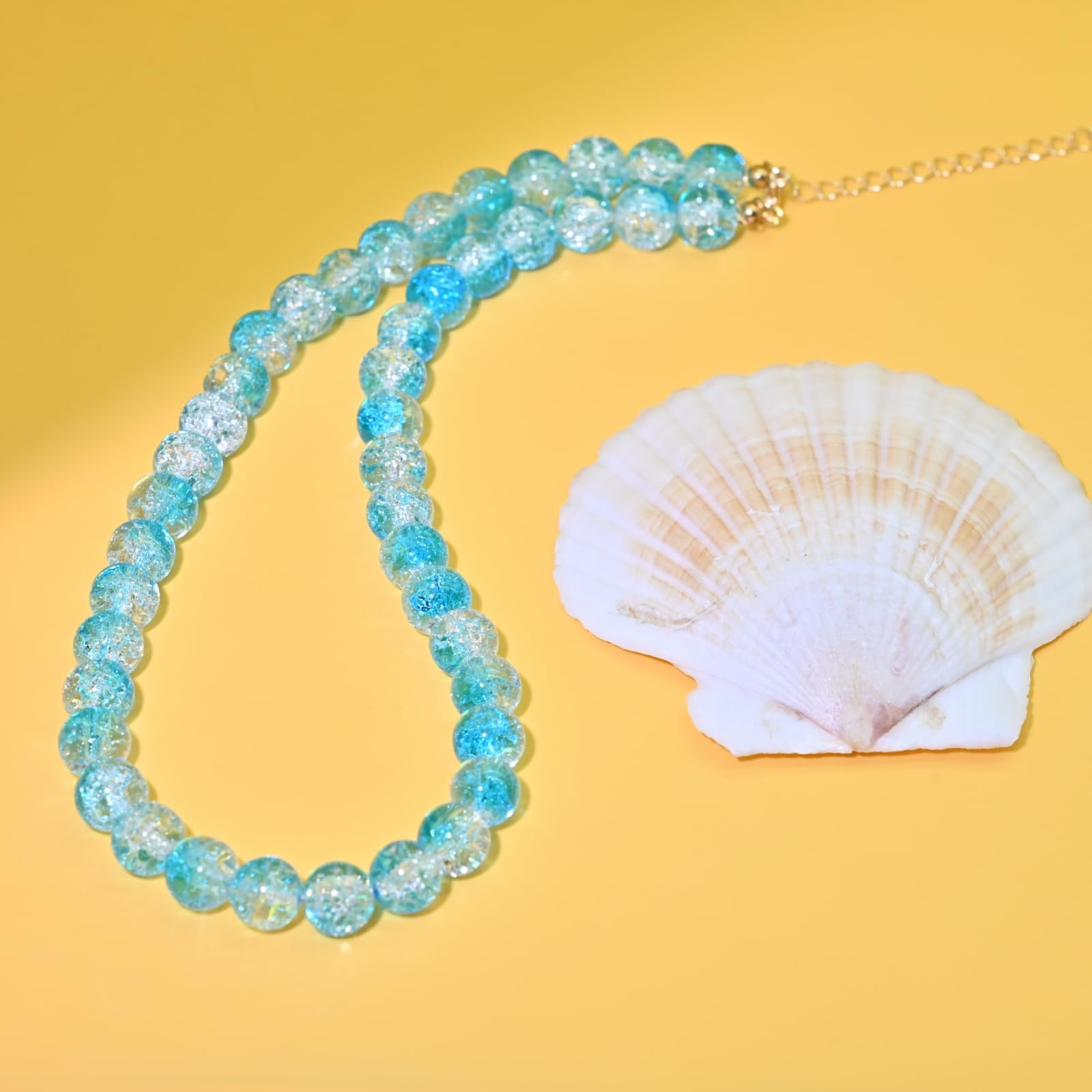 Colorful Mood Choker Baroque Bead Imitation Pearls Necklace, Women, Adults – 12
