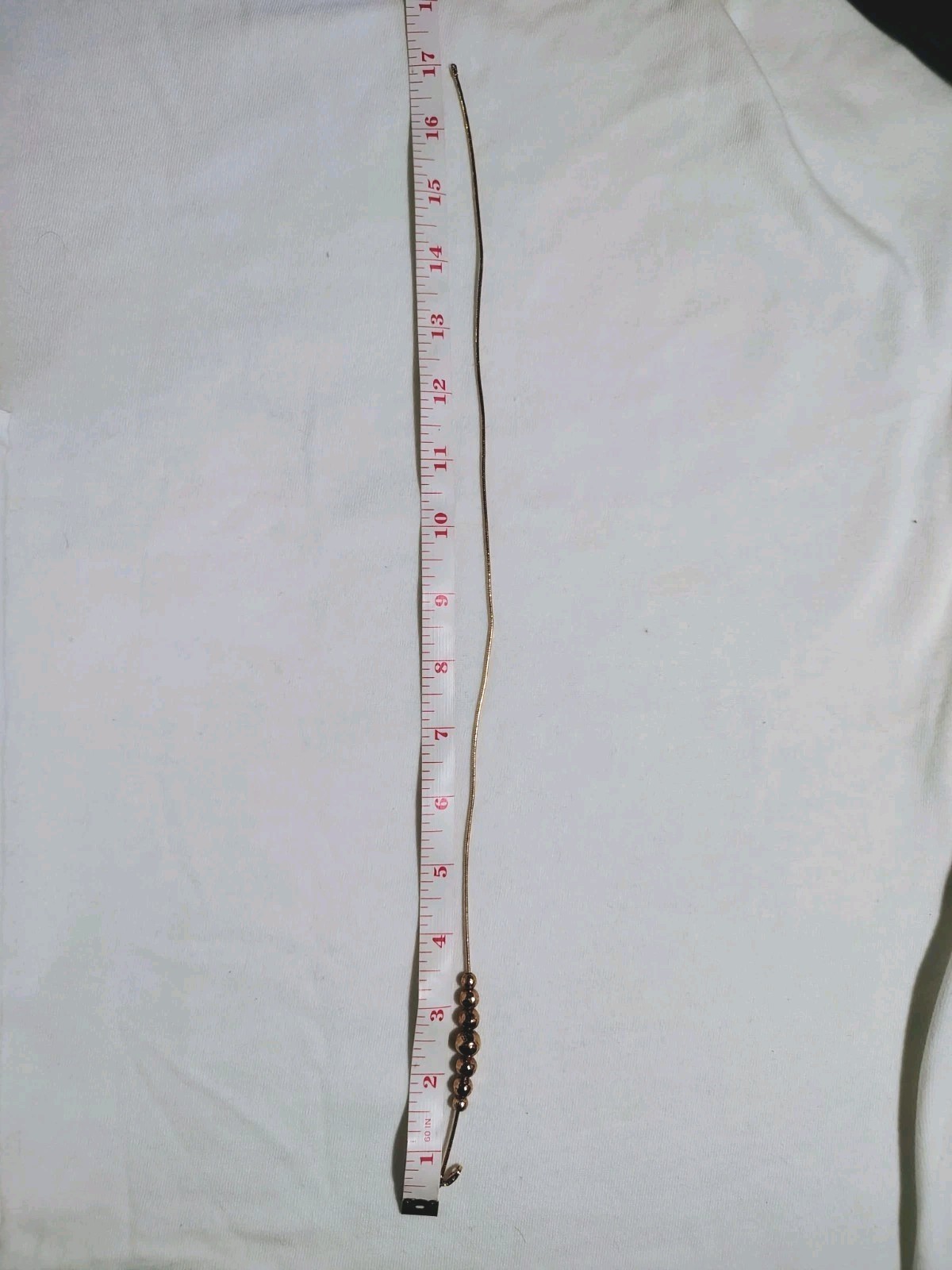 Sterling Bead Minimalist Necklace 17” | 925 Silver Gold Vermeil Chain Elegant