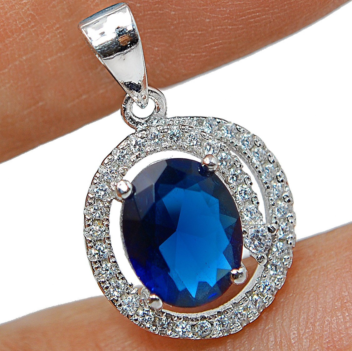 3CT Heat Treated Kyanite 925 Sterling Silver Pendant Jewelry CP3-6