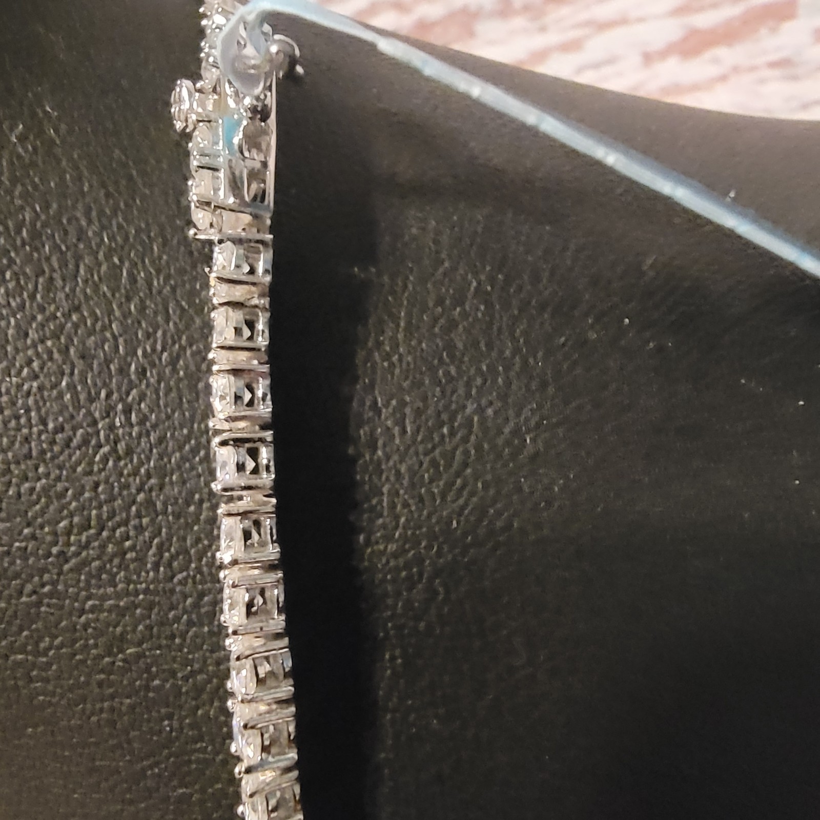 moissanite tennis chain 22-inch 3mm sterling silver 925