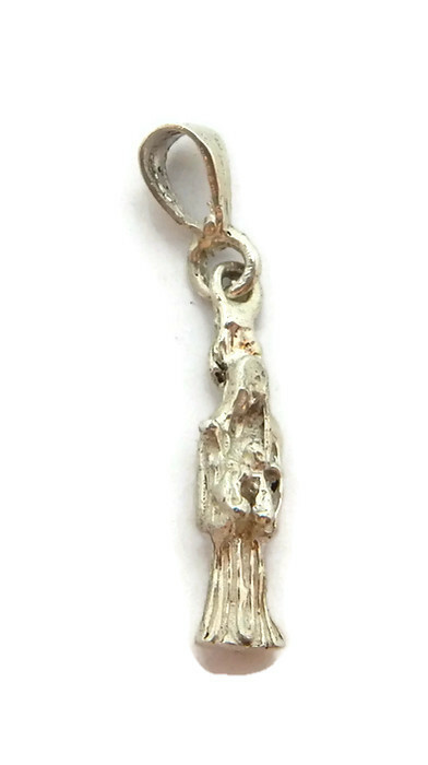 Holy Death Grim Reaper Charm Pendant .925 Sterling Silver!!