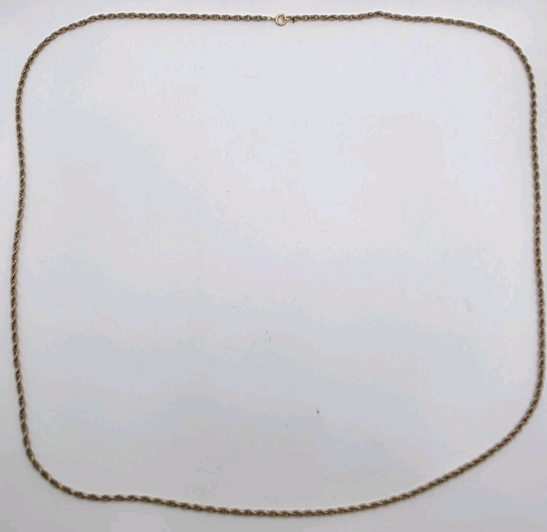 Unique Vintage 14K Yellow Gold Long Braided Rope Style Chain Necklace 585 8.5g