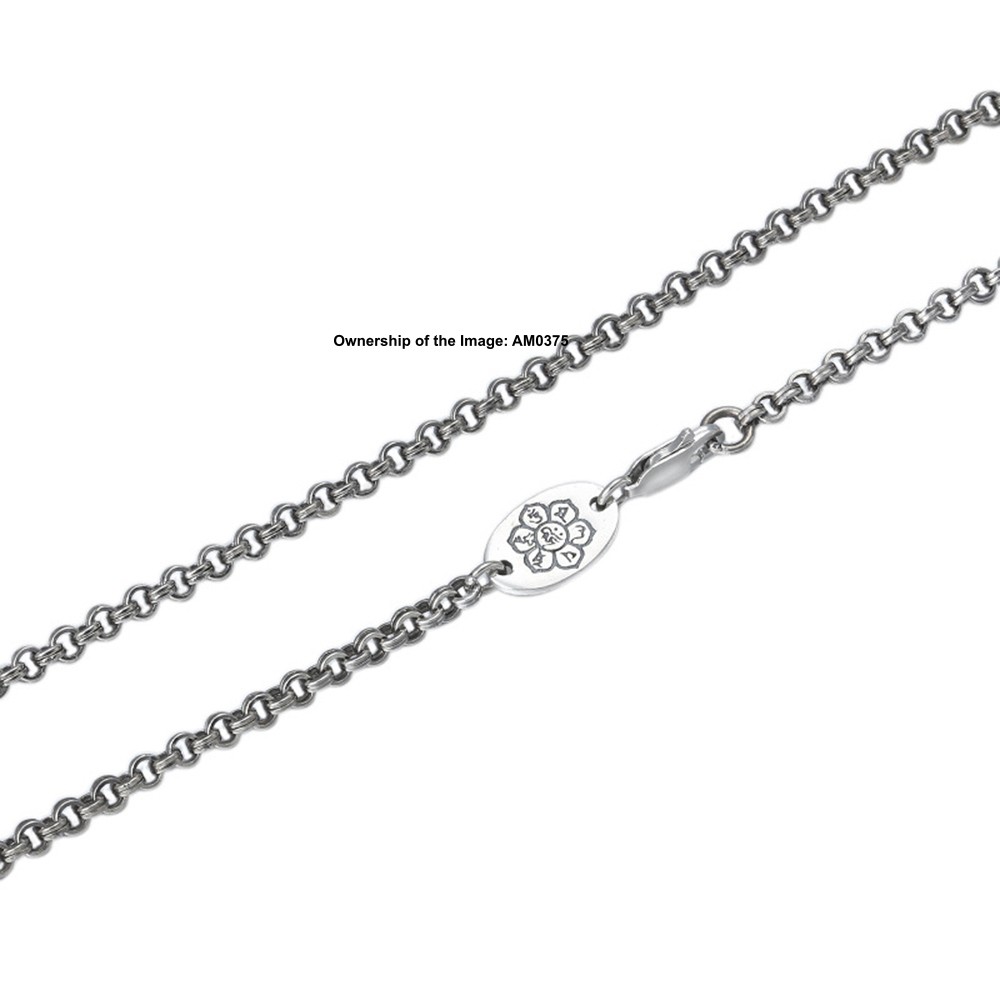 Pure 925 Sterling Silver Necklace -3mm Double-Cable Link Chain Necklace 50-70cm