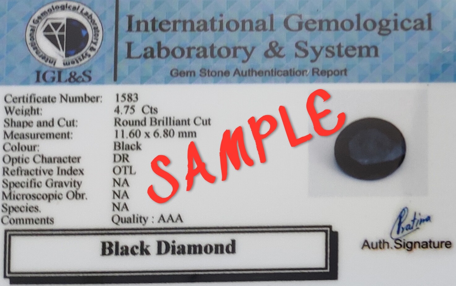 5 mm Black Diamond Beads Necklace 22 Inches Quality AAA Certified !