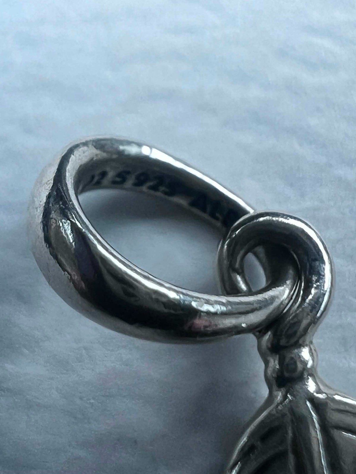 Authentic Pandora Spiritual Feather Pendant #397216