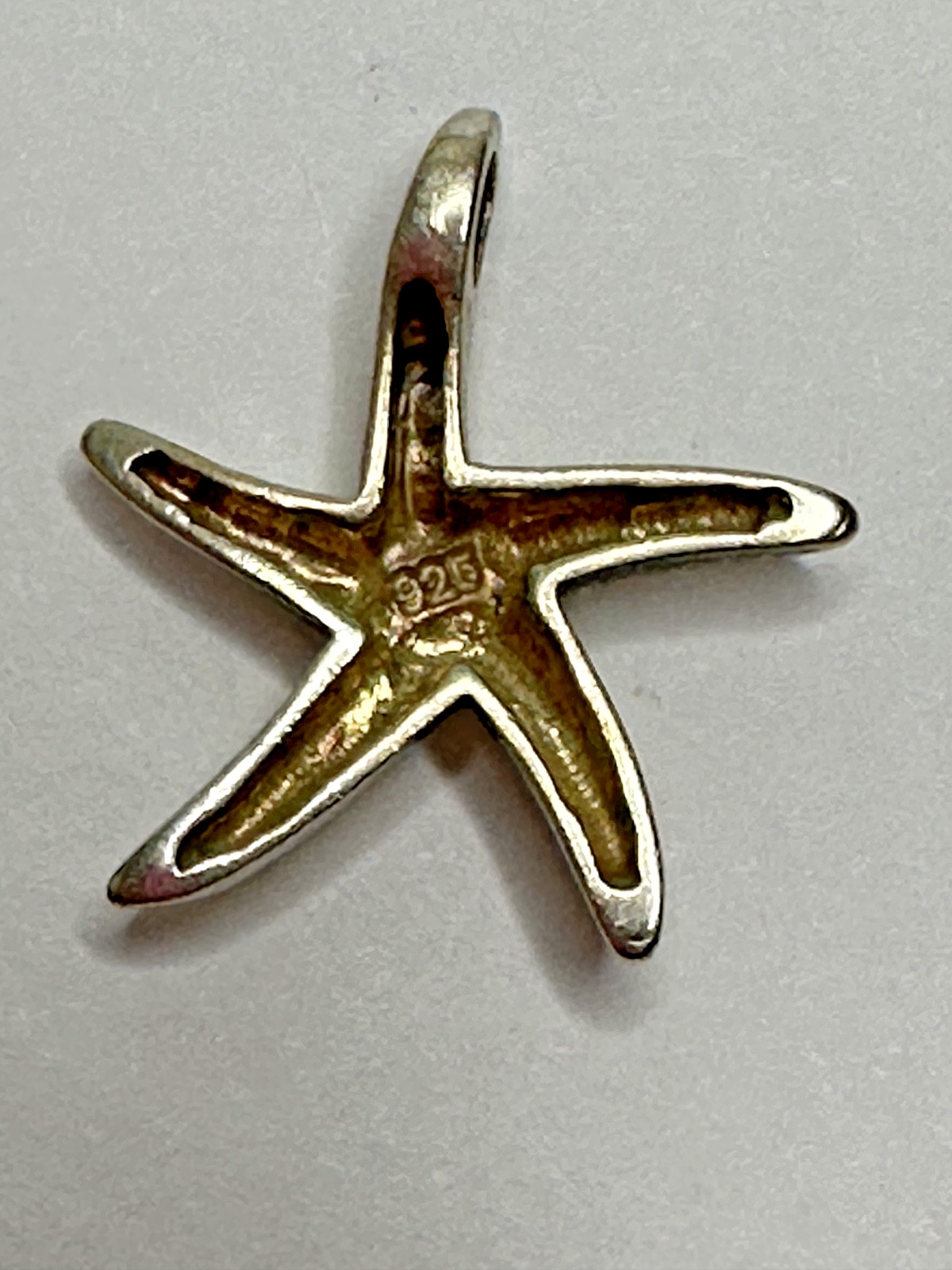 Sterling Silver Starfish Charm 925 Pendant Sea Life Beach nautical