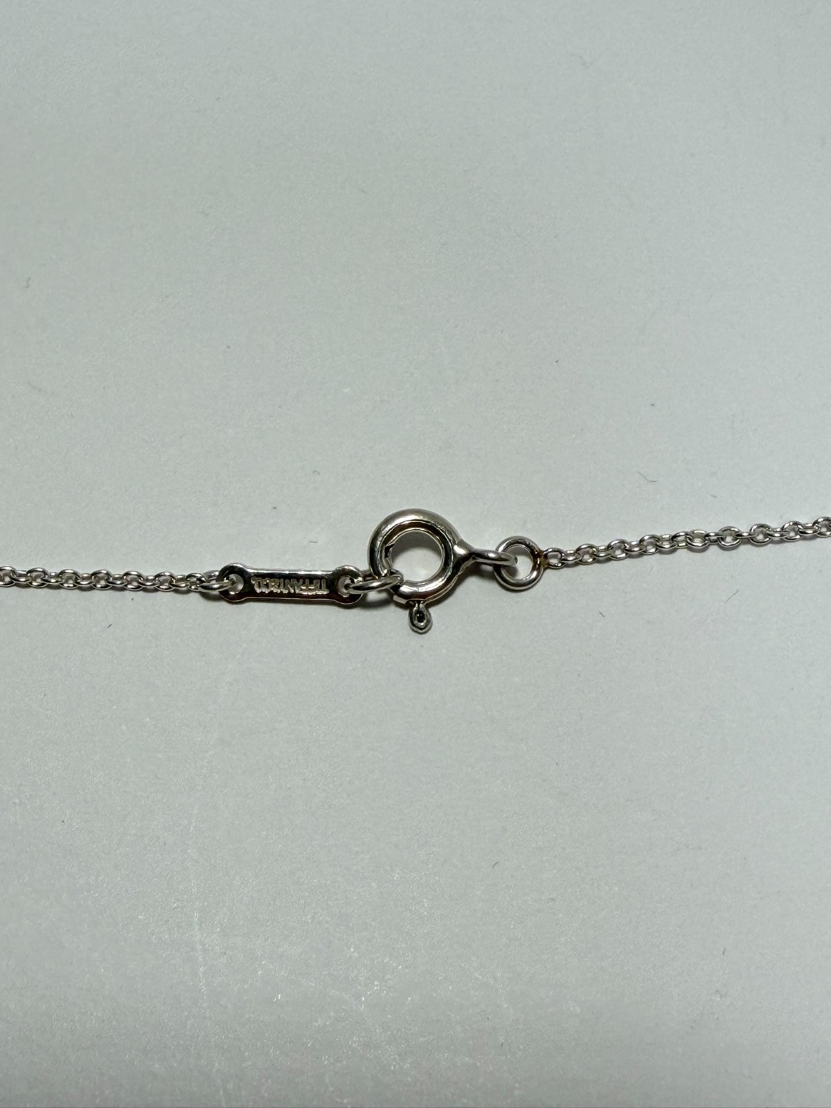 Tiffany & Co. small bean Pendant Necklace Peretti Silver925 excellent F/S