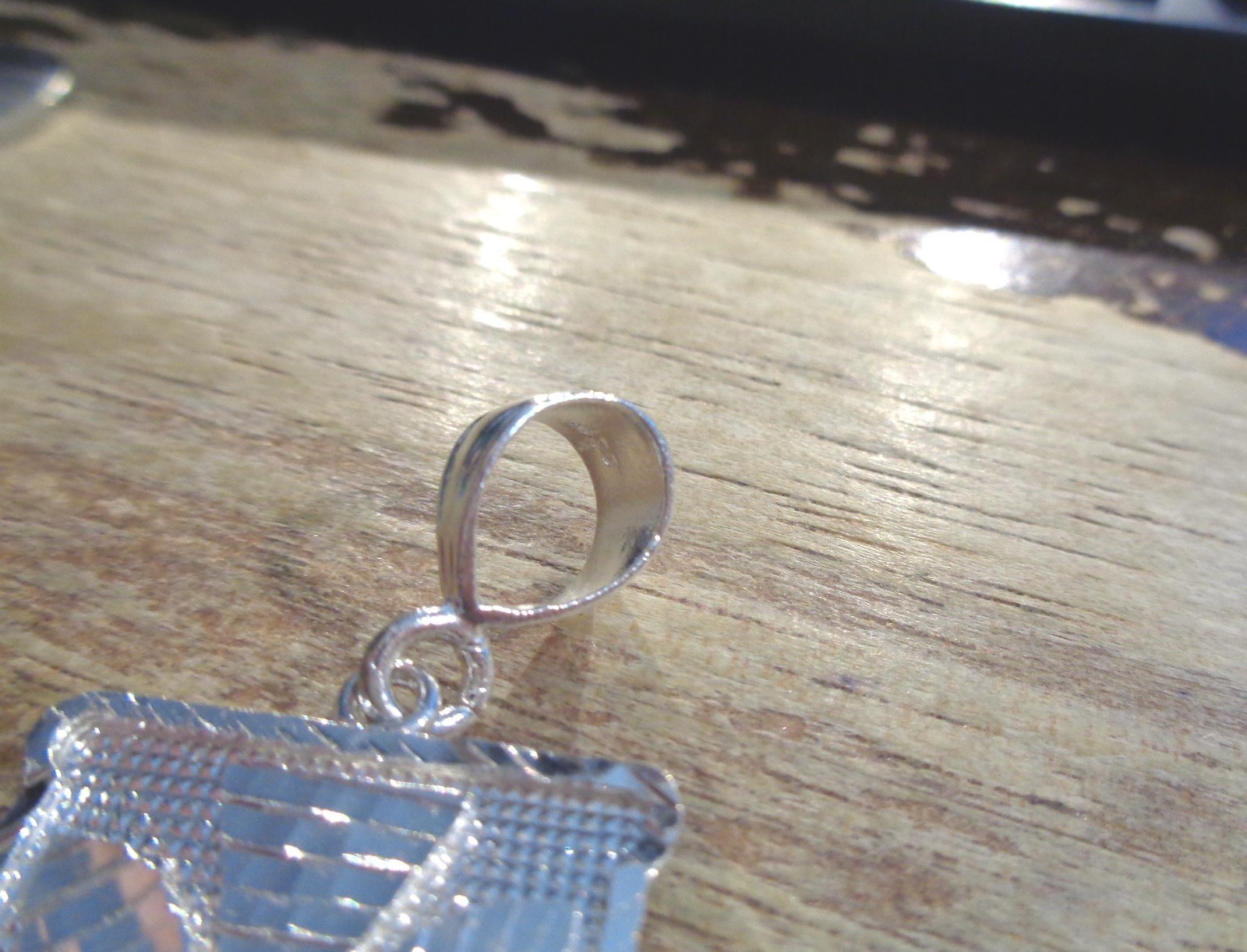 24MM SOLID 925 STER SILVER DIAMOND-CUT DC HAWAIIAN KANAKA MAOLI SHIELD PENDANT