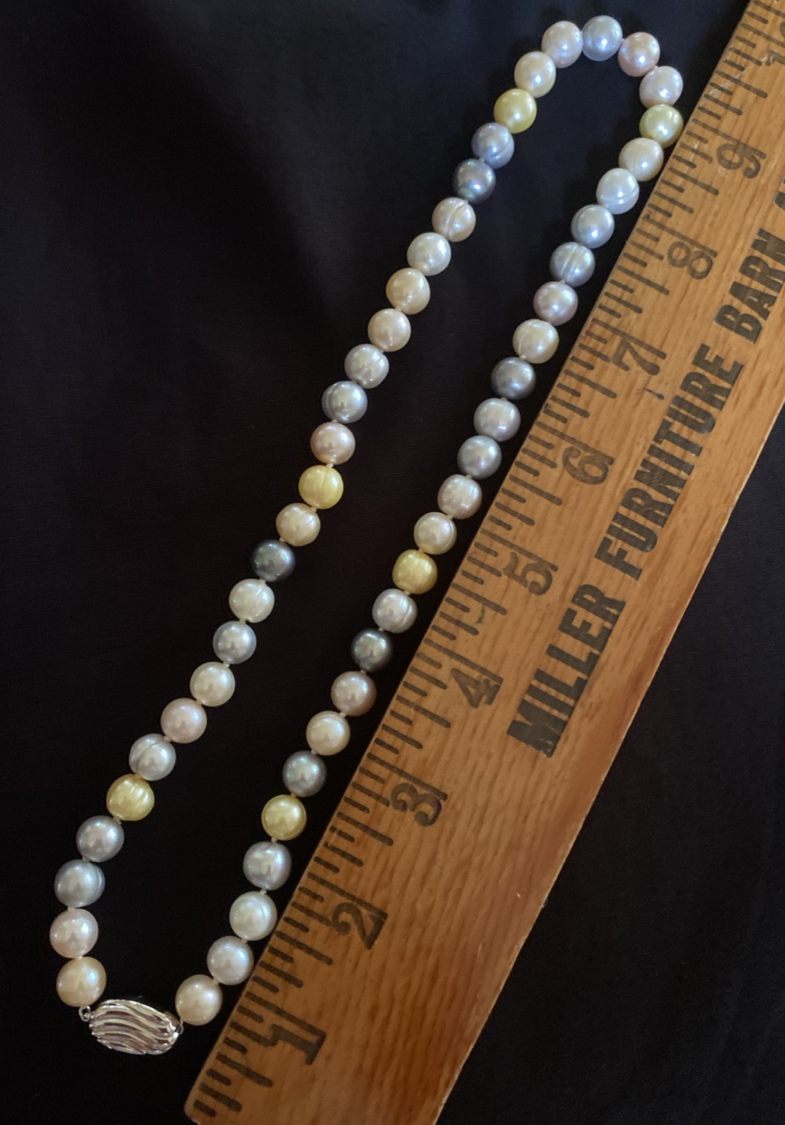 NIB Honora Sterling Silver Ming Spring Colors Cultured Pearl Strand Necklace 18”