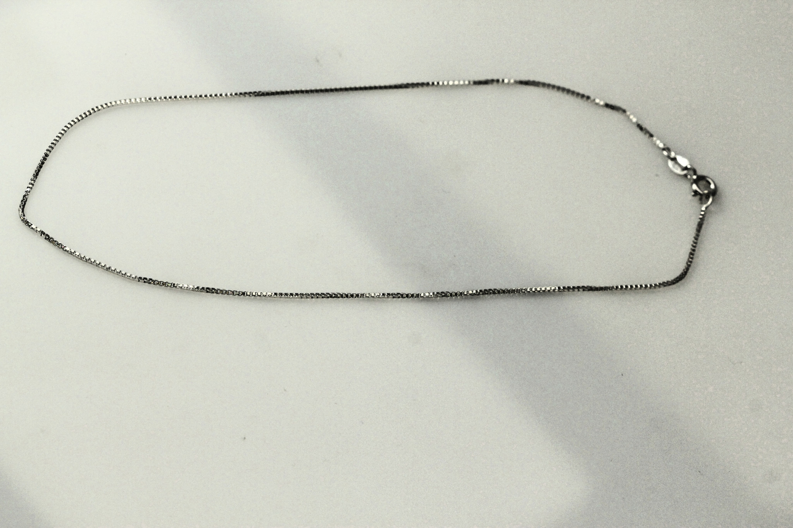 925 Sterling Silver 14″ Thin Box Chain 2.1 Grams (NEC4885)