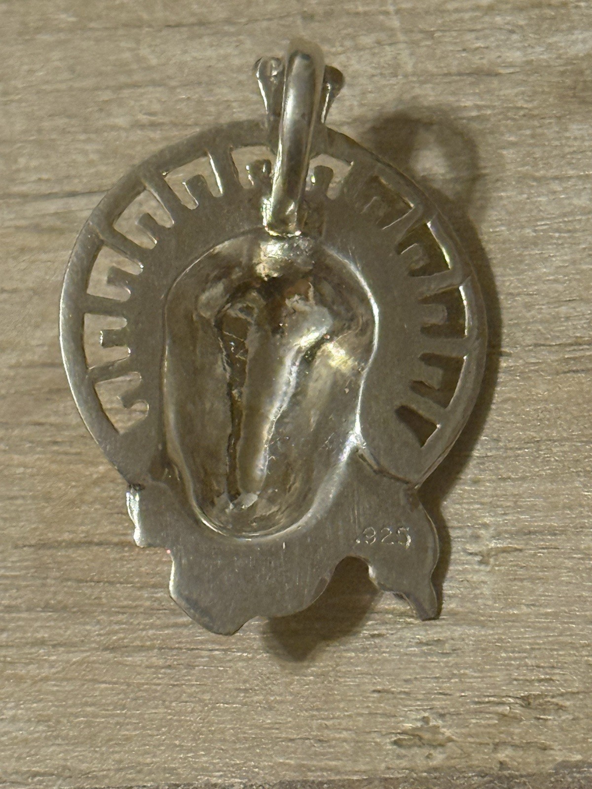 .925 Silver Jesus Piece Pendant
