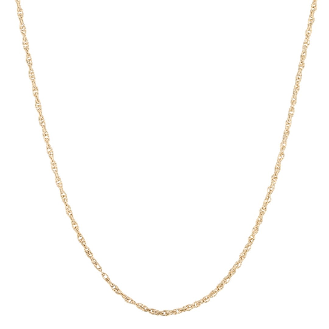 1mm Prince of Wales Link Chain 21″ Necklace 14k Yellow Gold 3.04 Grams