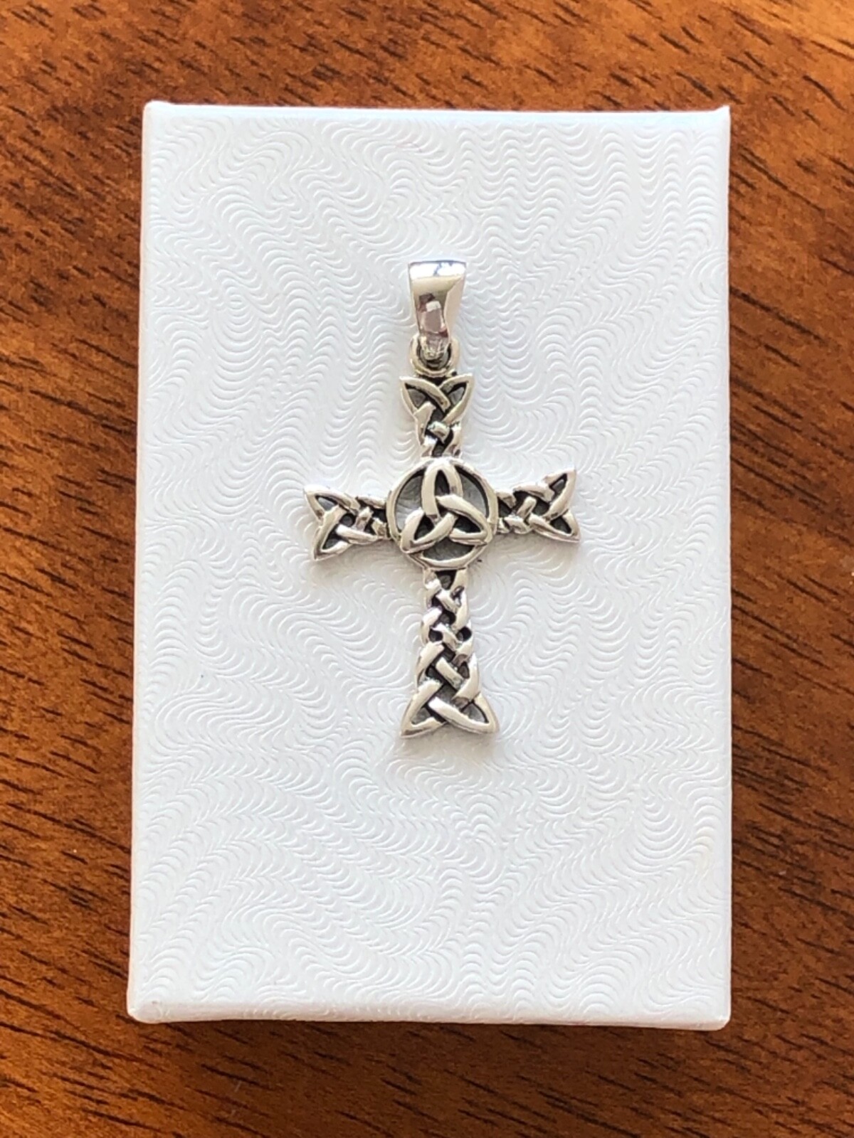 Celtic Knot Cross Pendant 925 Sterling Silver Mens Womens 26mm(1.02″)/35mm