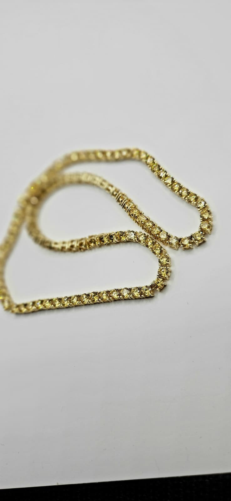 925 Sterling Silver Moissanite Tennis Necklace Iced Out Chain for Womens fashion