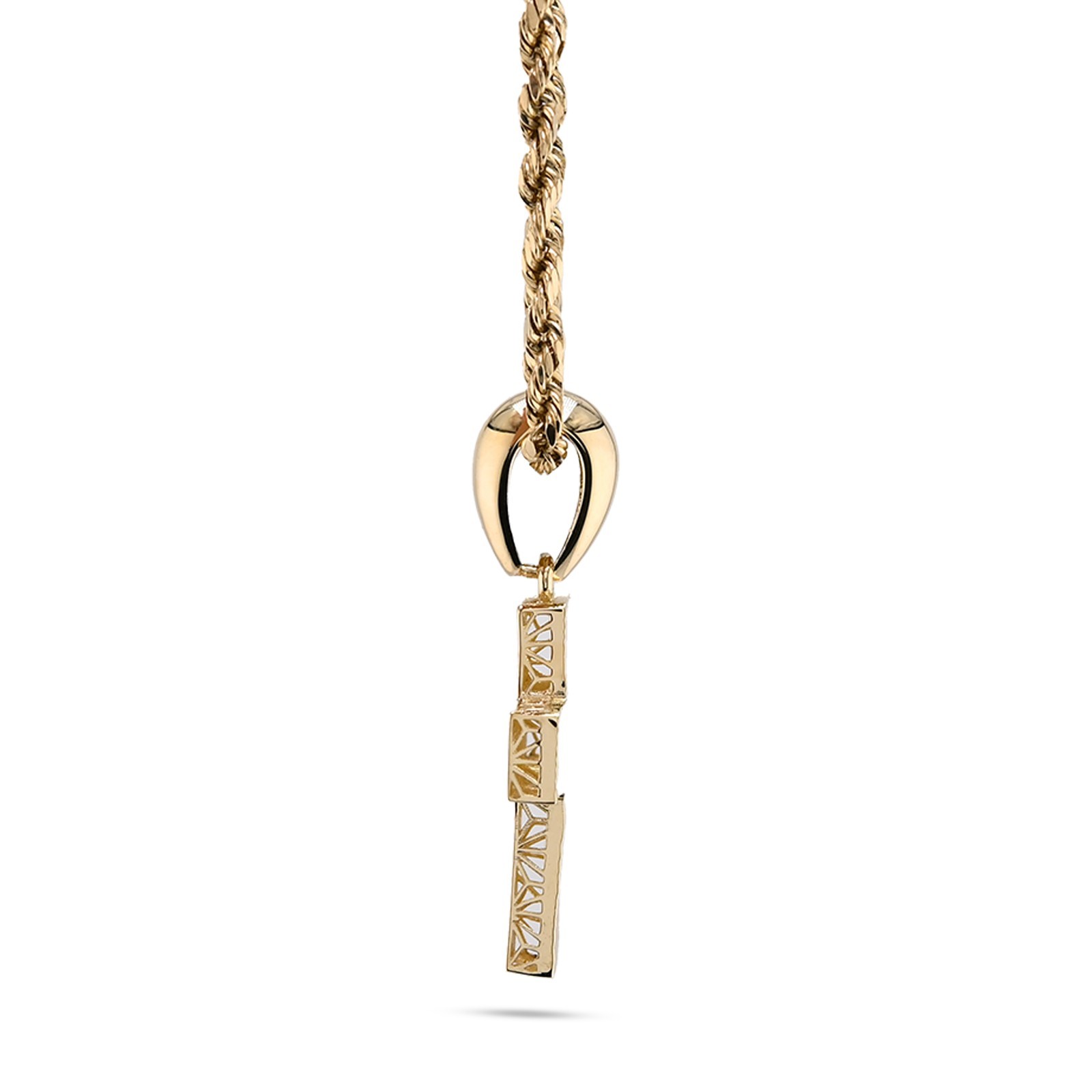 Pure 10k Yellow Gold Religious Cross Charm Pendant 1.2g Unisex Adults Charm