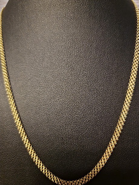 14k Gold Bismark chain 18 inches 3.5mm