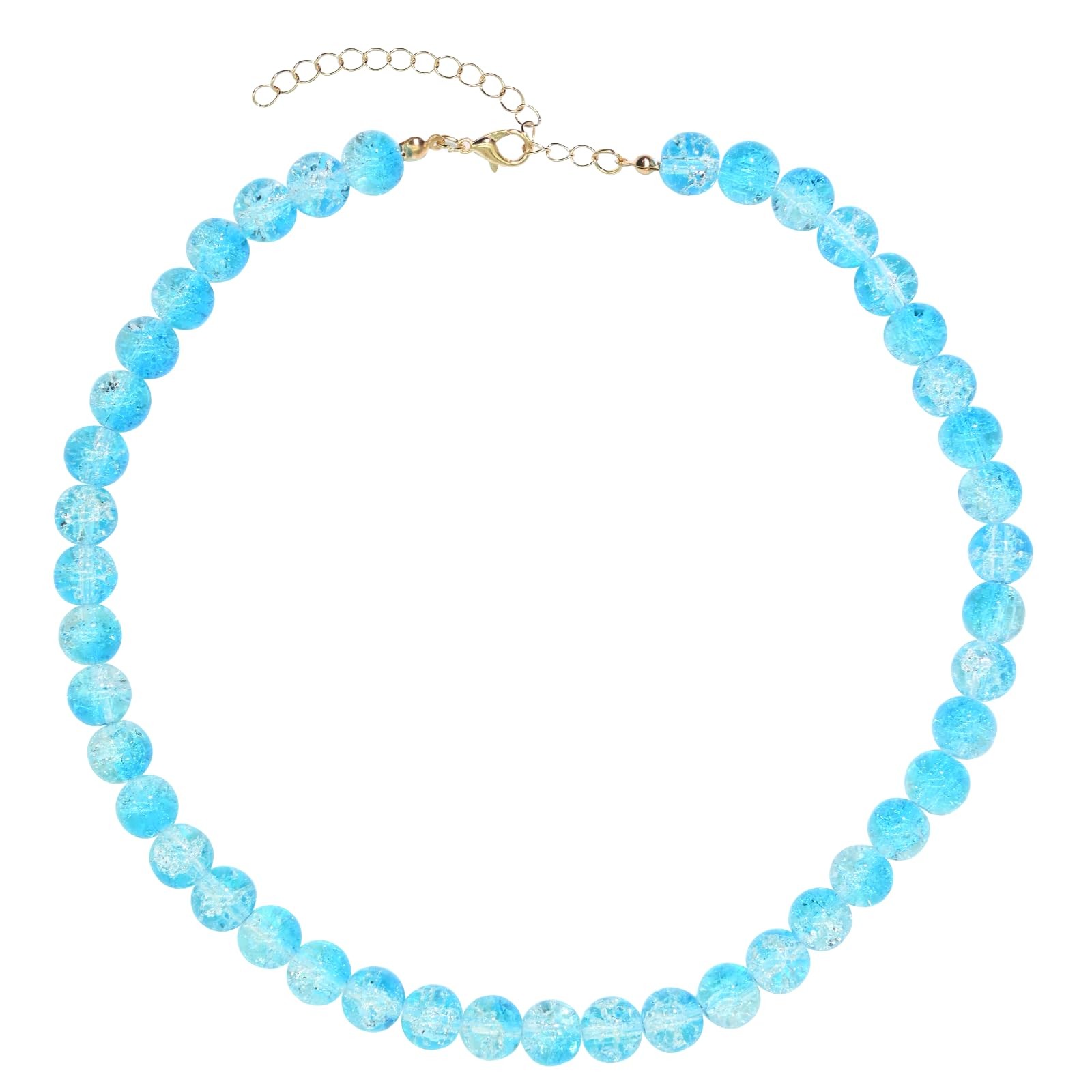Colorful Mood Choker Baroque Bead Imitation Pearls Necklace, Women, Adults – 12