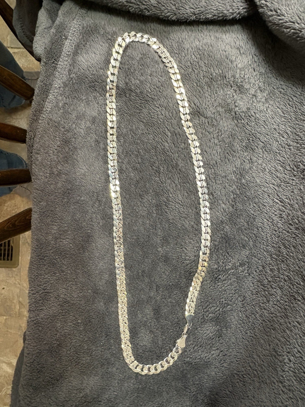 Silver filled Cuban Chain, 9MM ,30 inches long with Lobster Clasp, Stamped 925