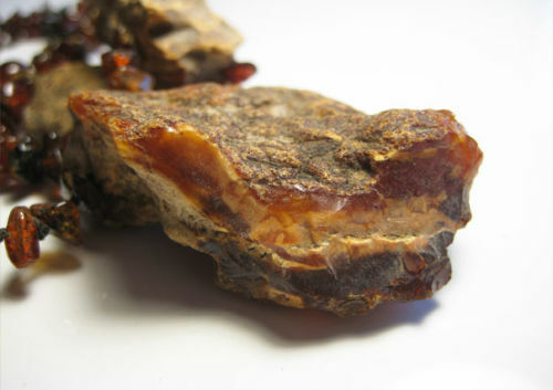 Genuine Massive Beautiful Baltic Amber Necklace 50 g. 18 in !!!