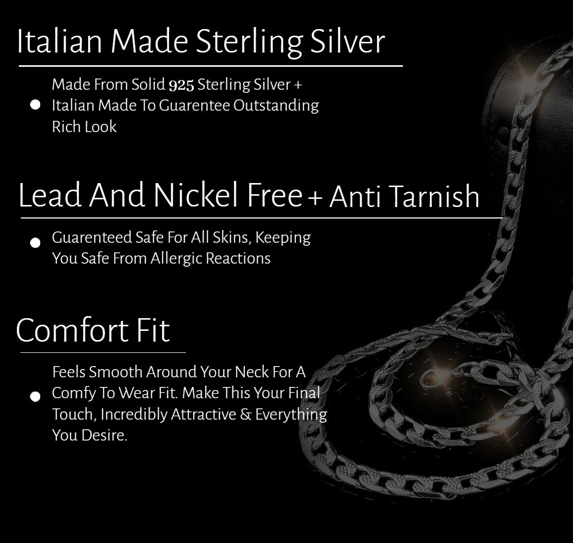 Itaian 925 Sterling Silver Diamond Cut Bead Ball Chain Necklace UNISEX 1.2mm