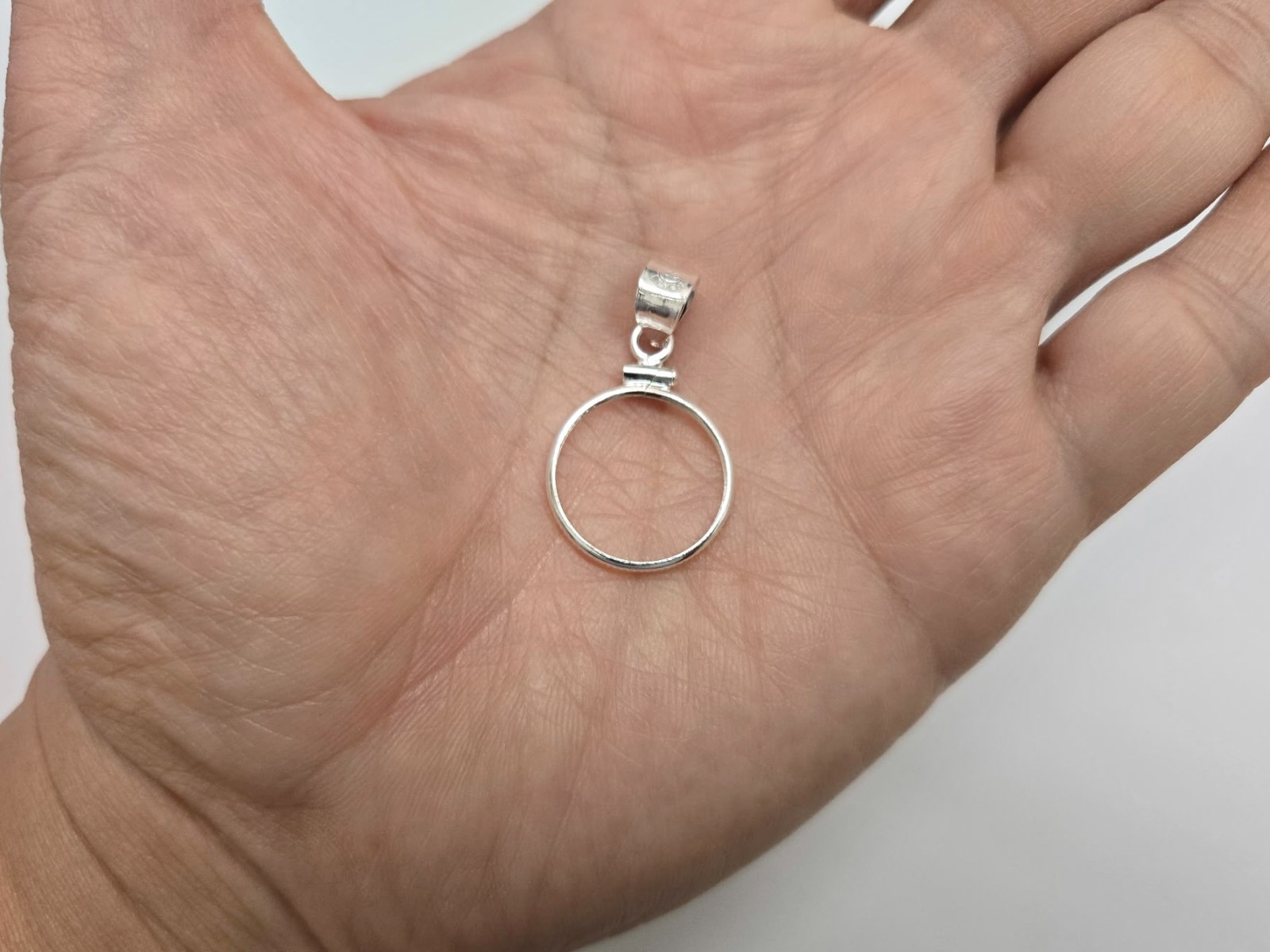 925 Sterling Silver 10 Cent Dime Coin Bezel Frame 18mm Screw Top Coin Edge