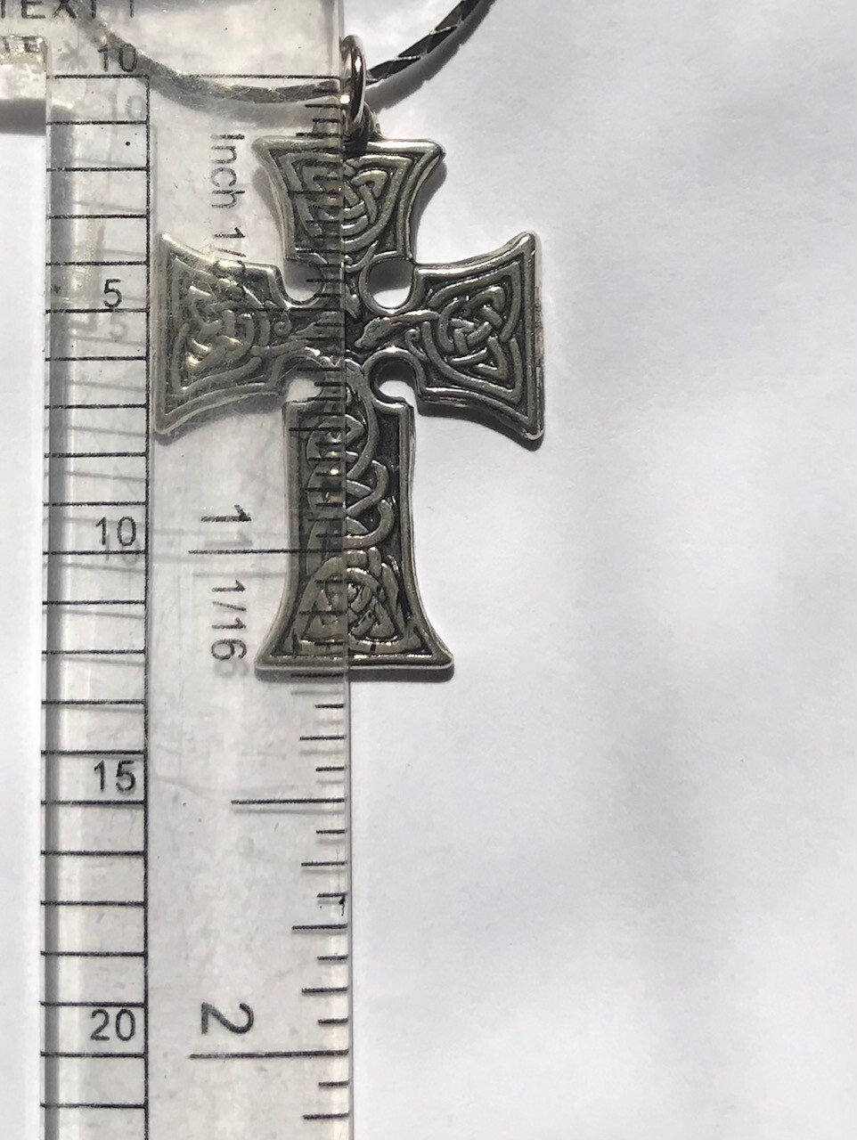 Celtic Cross sm Serpent Necklace 925 Pendant Handmade Original jewelry JKL 440