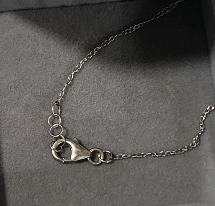GRA Certified Moissanite Halo Pendant Necklace 925 Sterling Silver 18″ Box Cert