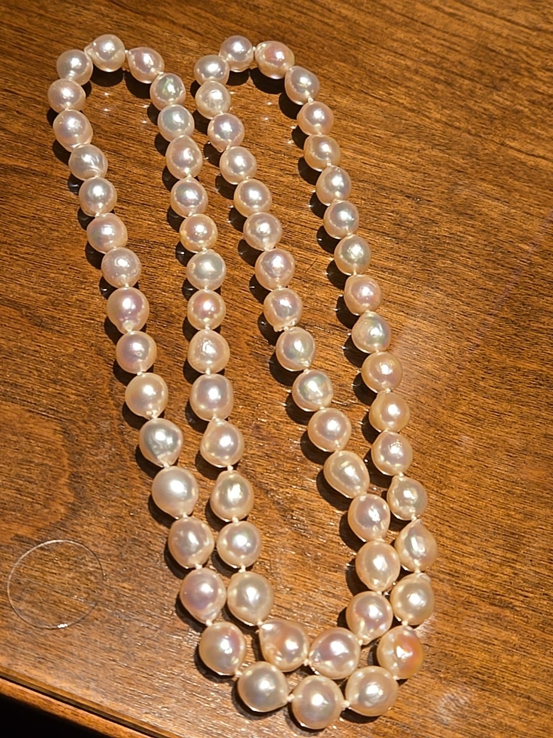 Akoya Pearl Strand Necklace 6.5–7.5mm High Luster No Clasp Continuous 14 Inches