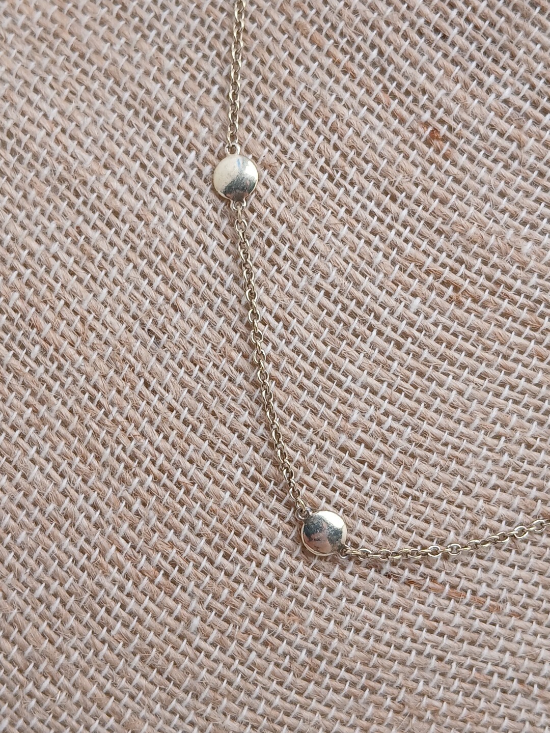 Sterling silver Gold wash 925 necklace 14 inches simple minimalist jewelry