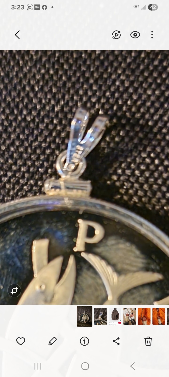 Sterling Silver Coin Pendant