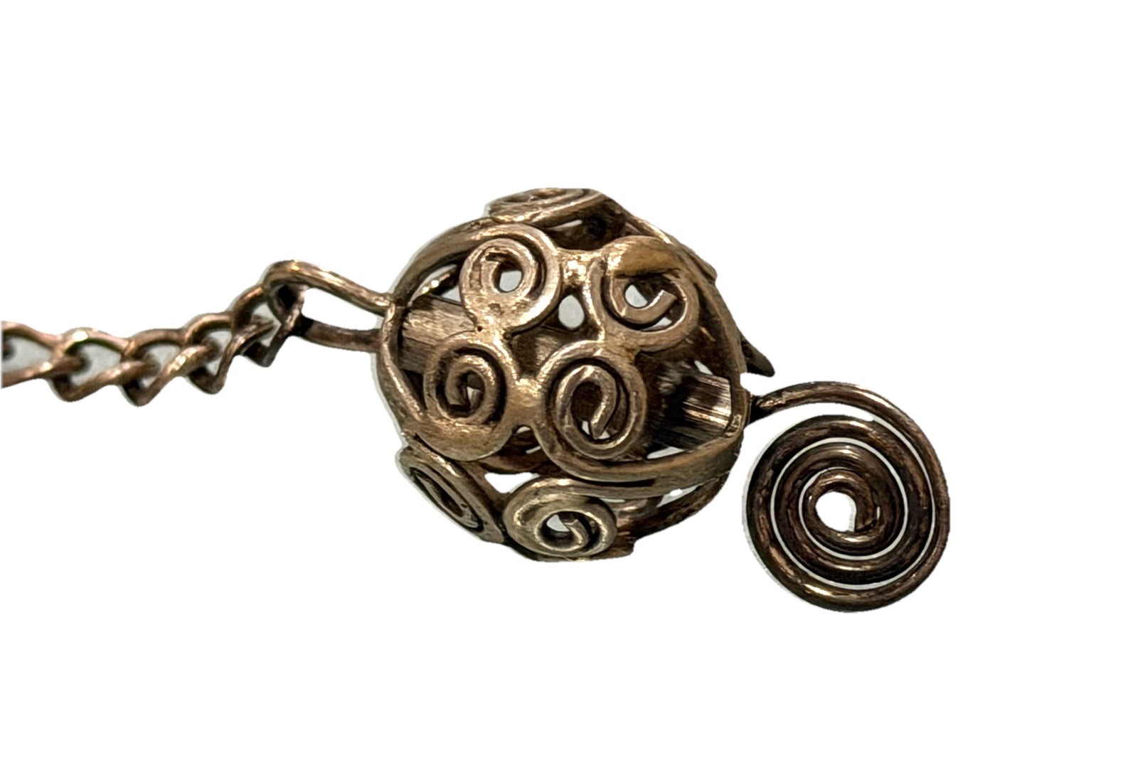 New Ball Silver Tone Key Chain