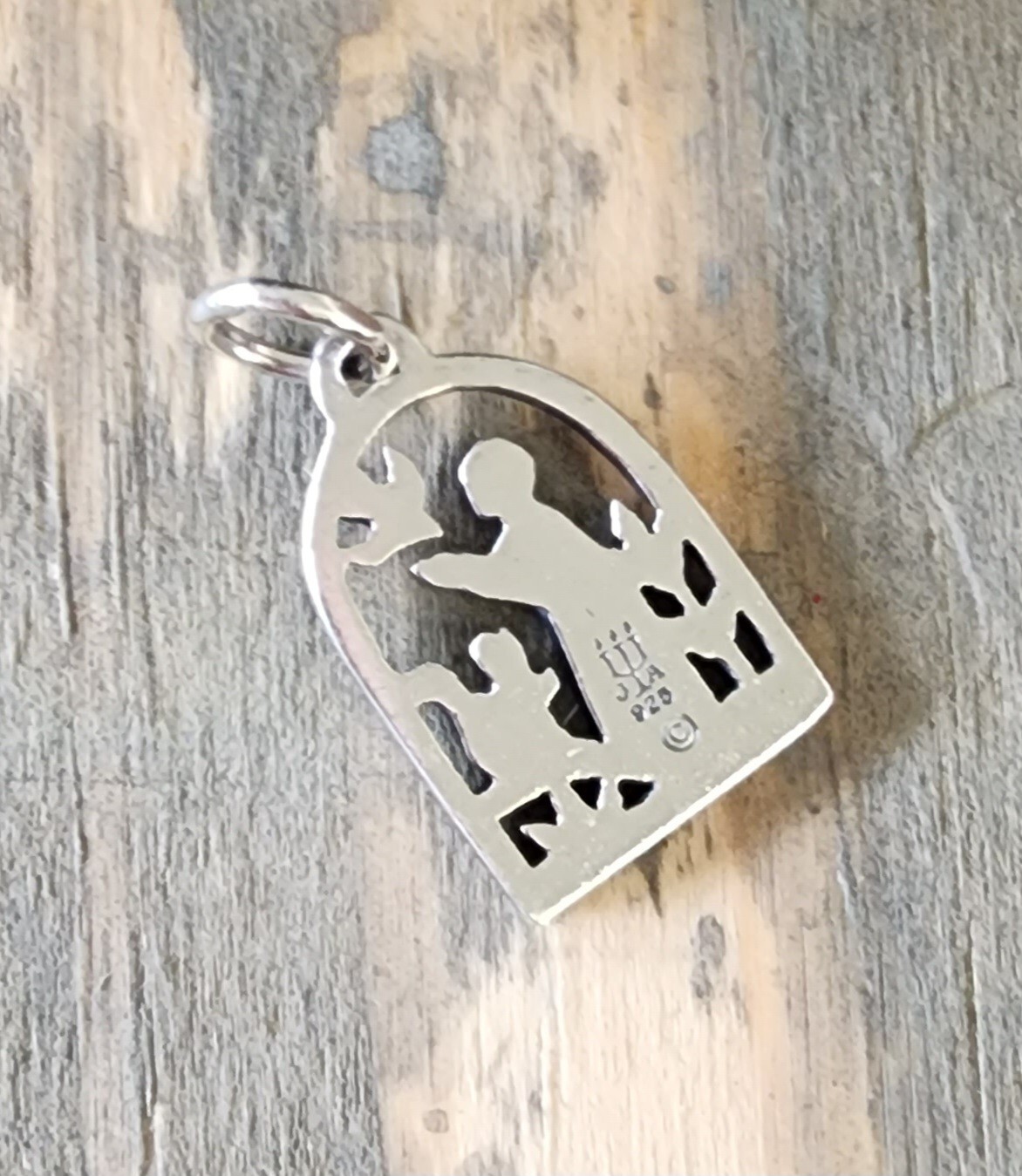 Retired James Avery St. Francis Loves The Animals Bird Squirrel Pendant