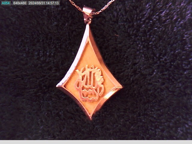 Vintage 14K Gold Pendant from Turkey Signature of a Sultan
