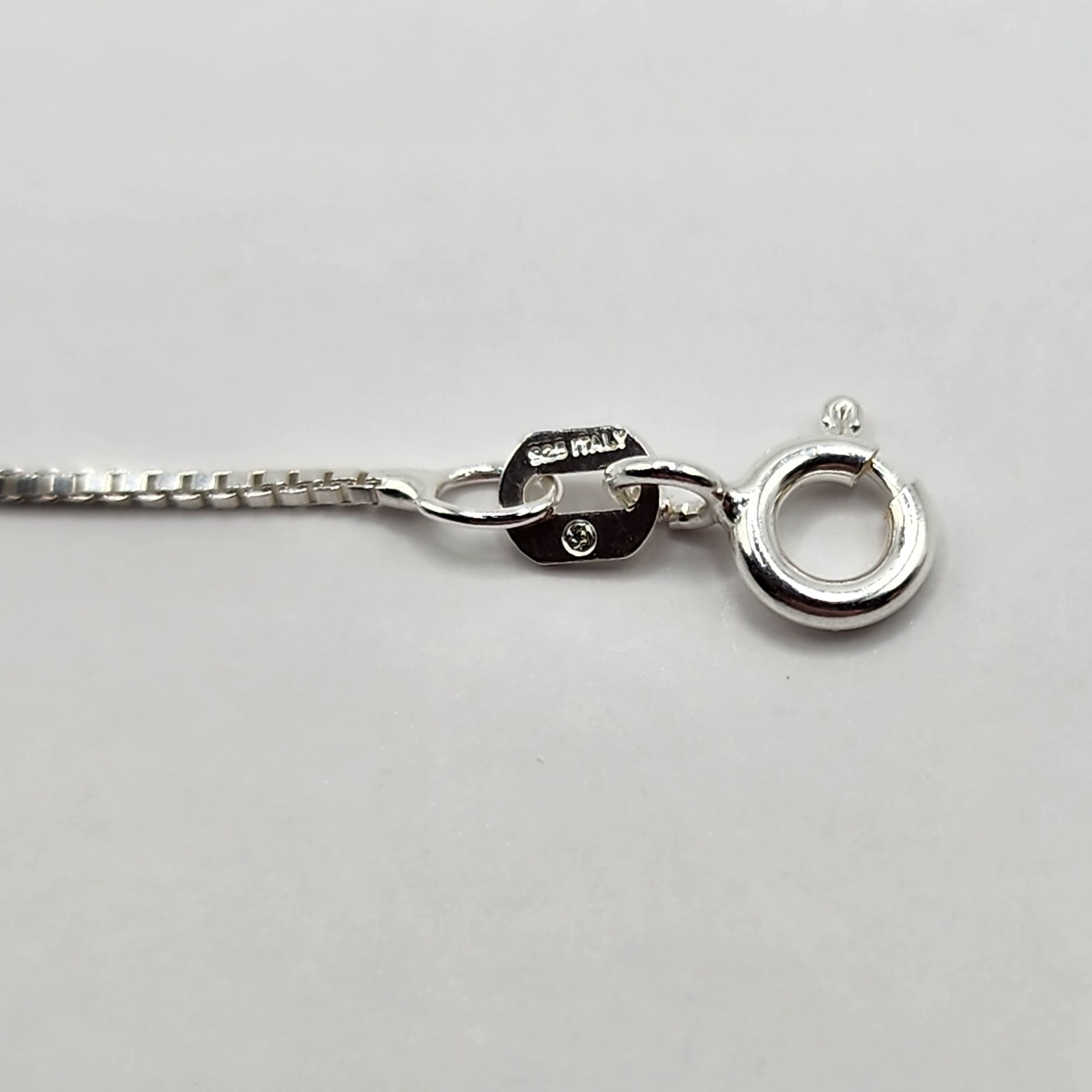 925 NEW Sterling Silver Box Chain- Box 15″ with 16″+ 2″ Extension .50mm Width