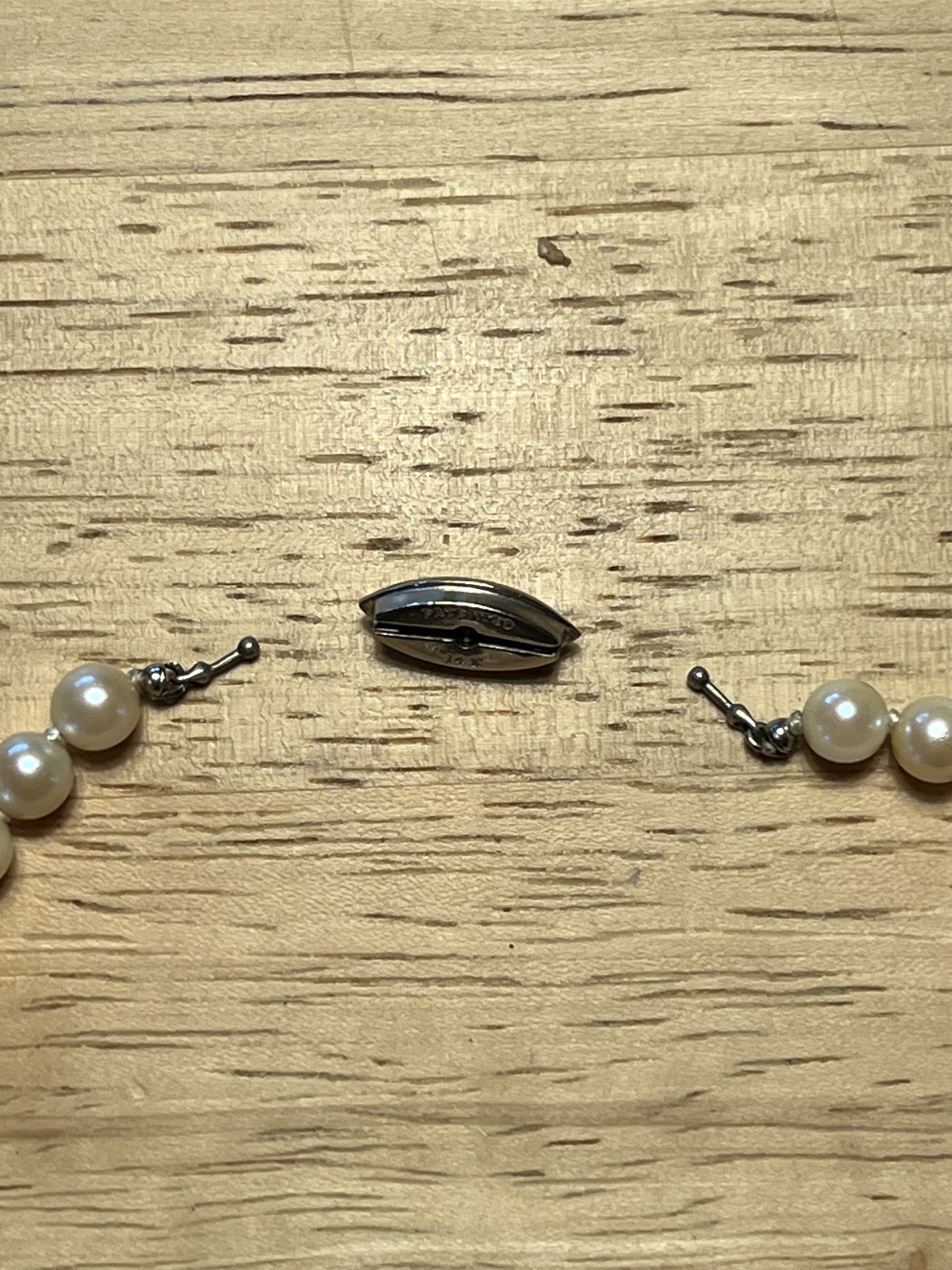 Genuine pearl, 13 inch necklace, 14k white gold clasp, 6 – 7 mm pearls