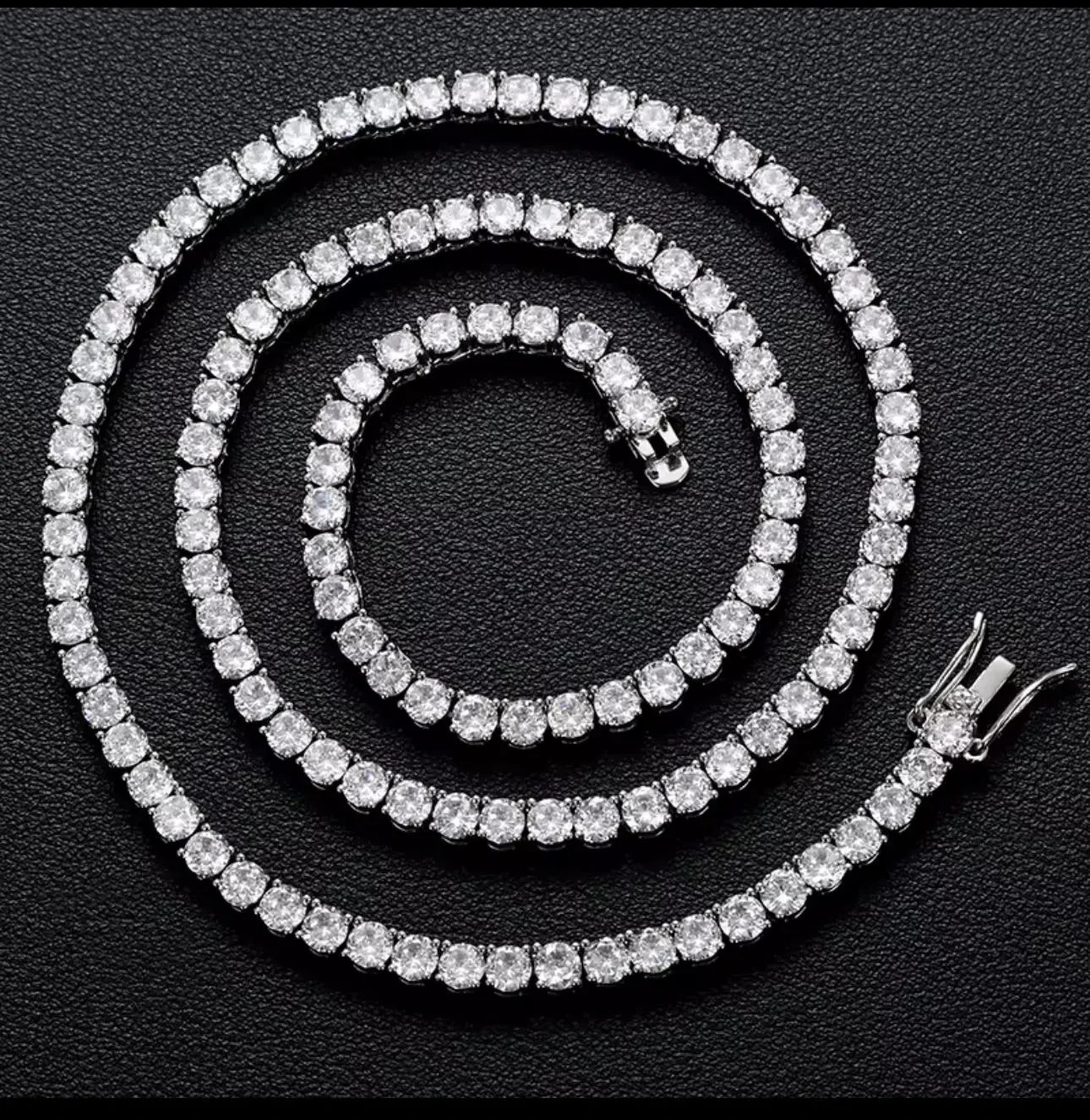 Moissanite Tennis Necklace for Women Men S925 Lab Created Chain mothers day gift
