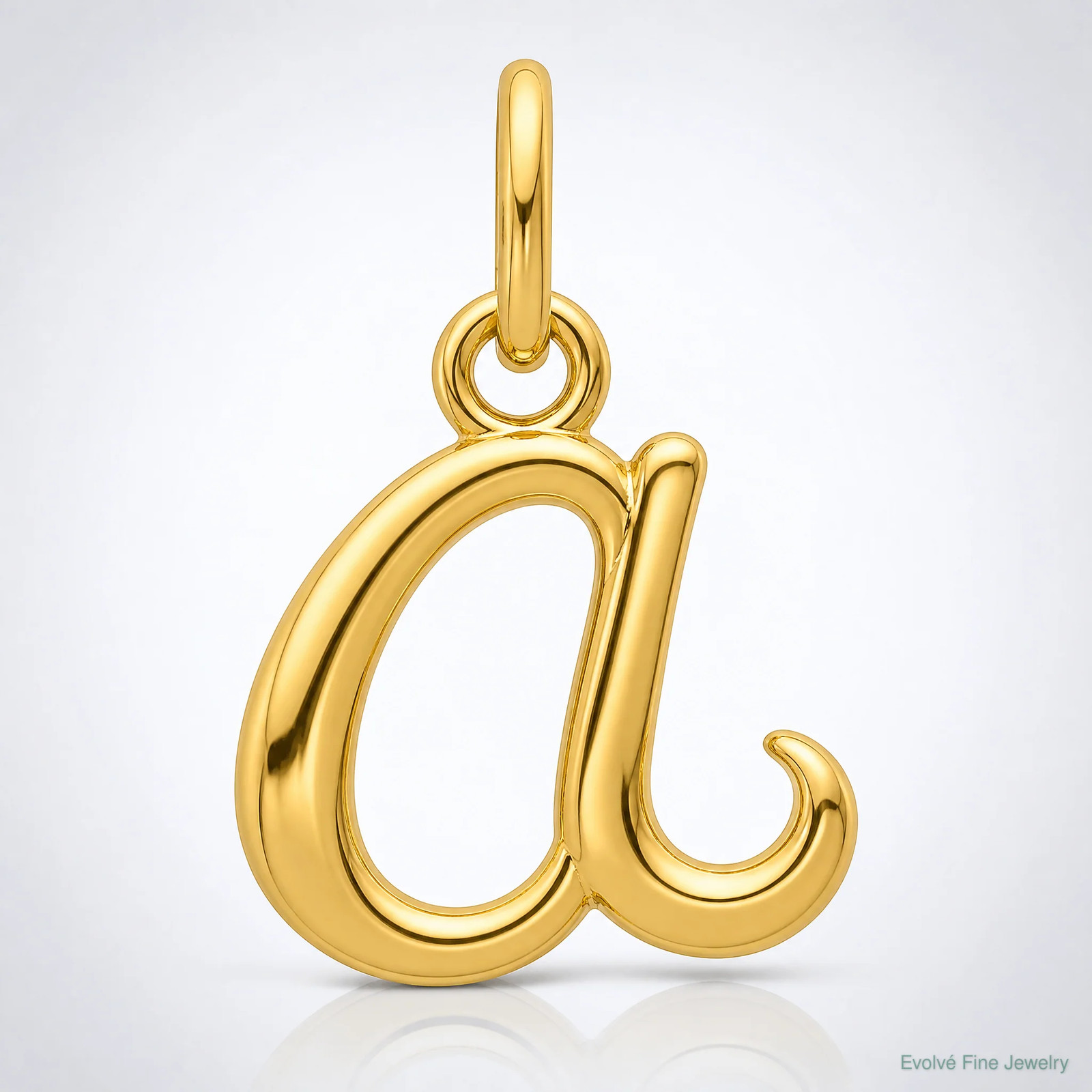 10K / 14K Yellow Gold Letter A Initial Charm