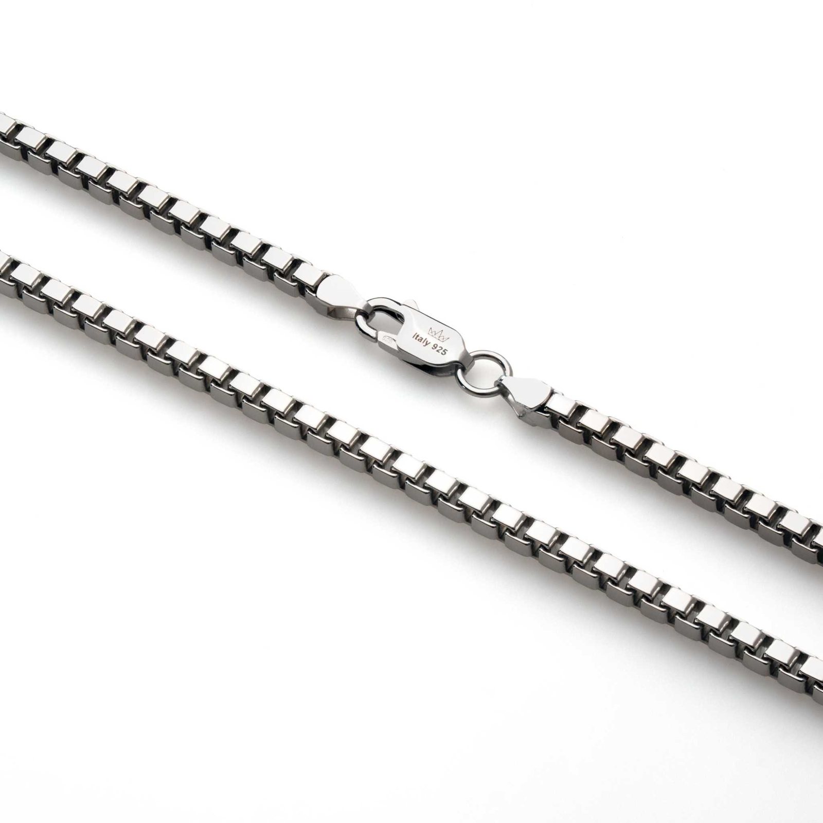 Real Solid 925 Sterling Silver Box Chain 1-3mm Necklace Men Ladies 18-30″ ITALY