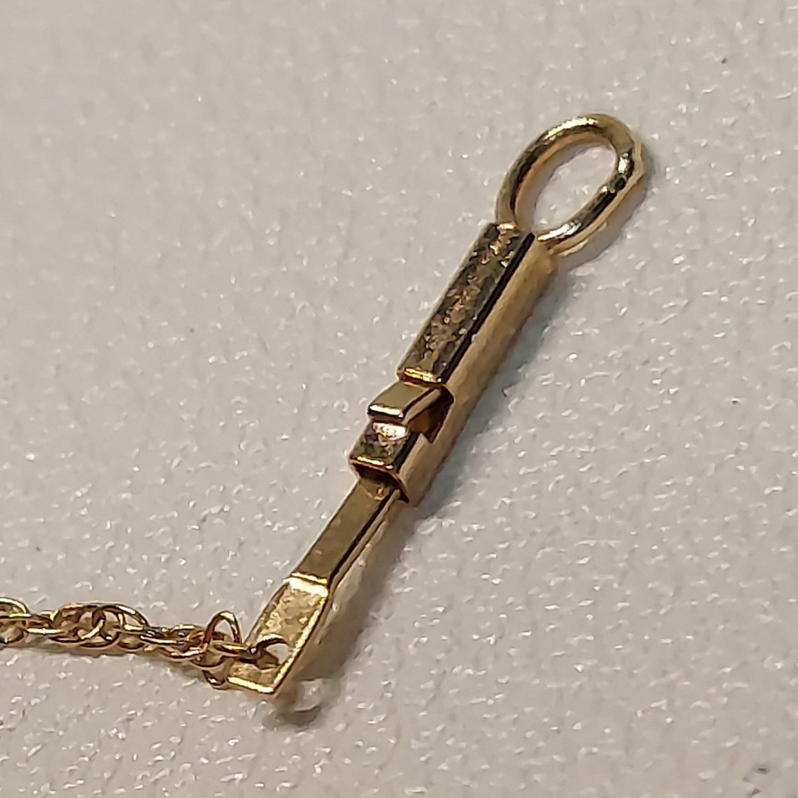 1.22g 14K Gold Beaded Station Necklace Minimalist Ball Chain Necklace 24.4 in