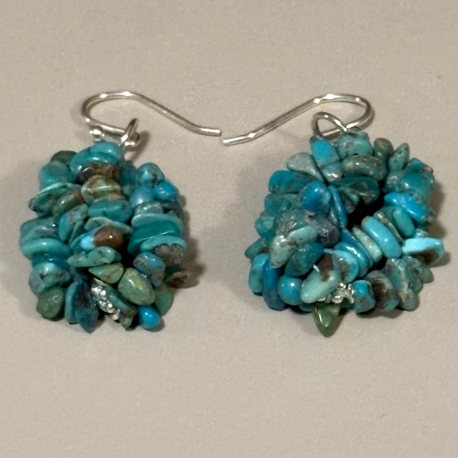 Jay King 42” Long Turquoise Nugget Necklace (& Free Dangle Pierced Earrings)