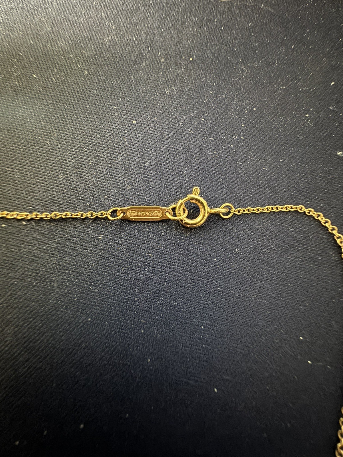 Tiffany and Co. 18k Rose Gold Key Necklace