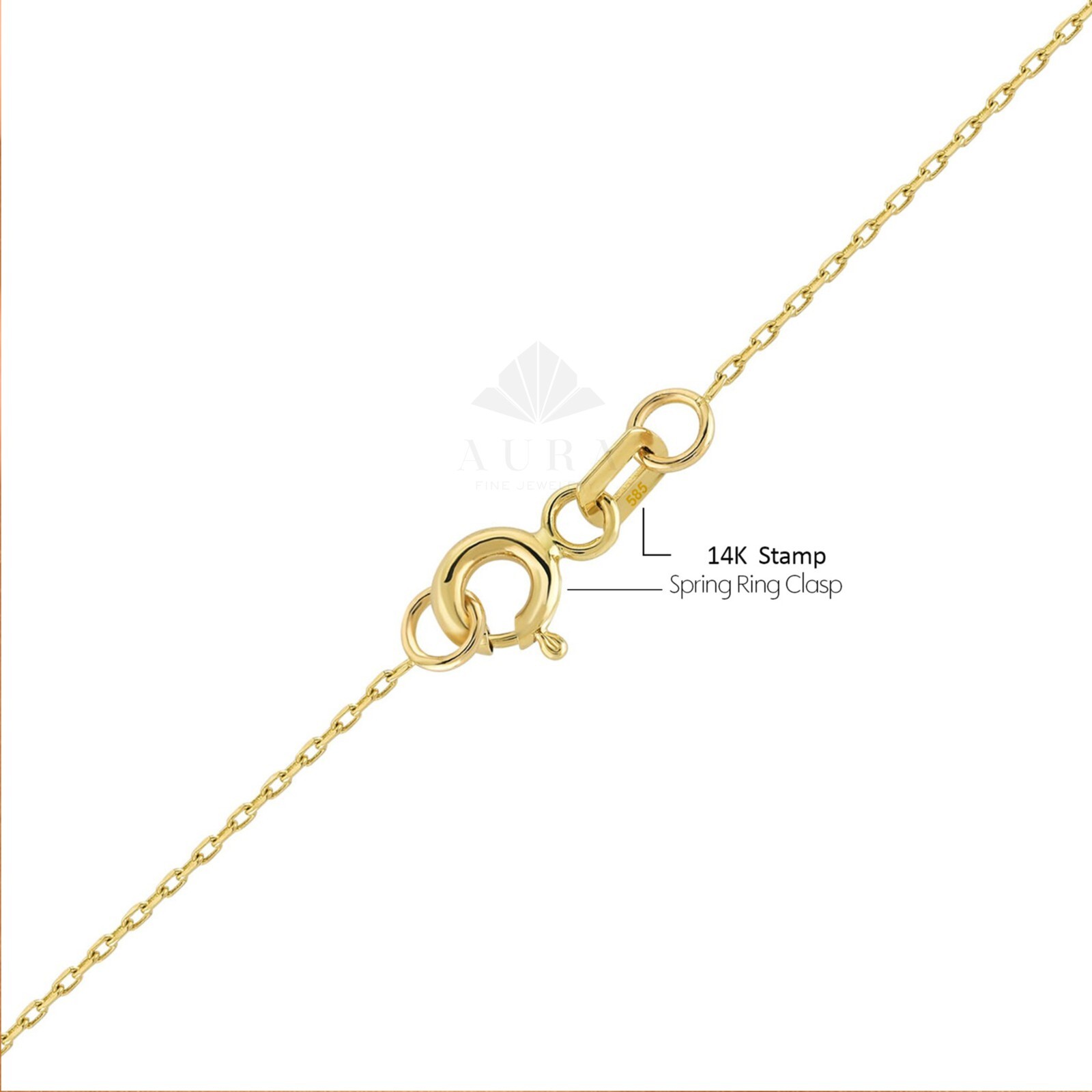 14K Gold Sunburst Necklace, Spikey Gold Sun Pendant, Crescent Necklace
