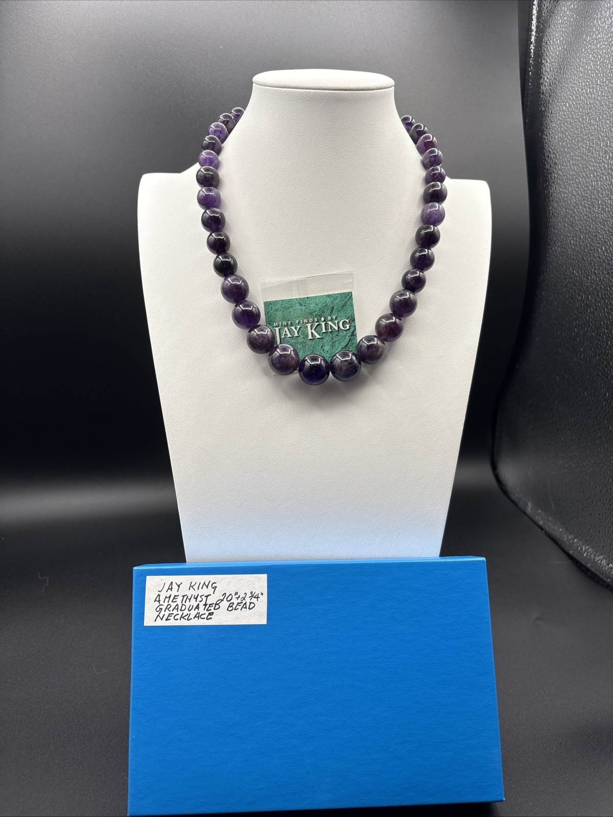 Amethyst Necklace 22″ MINE FINDS by Jay King New in Box