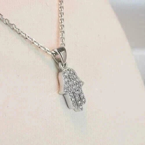1.50Ct Round Cut White Moissanite Women’s Fancy Pendant 14K White Gold Plated