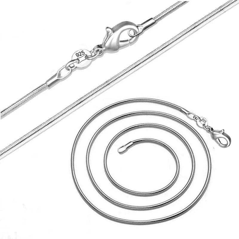 5PCS LOT Wholesale 925 Sterling Silver 16/18/20/22/24/26/28/30 Inch 1mm