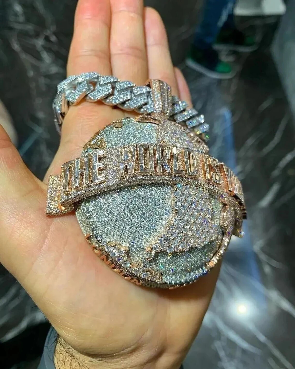 7 Ct Tester Pass Real Moissanite Men’s Custom Letter Pendant 925 Silver