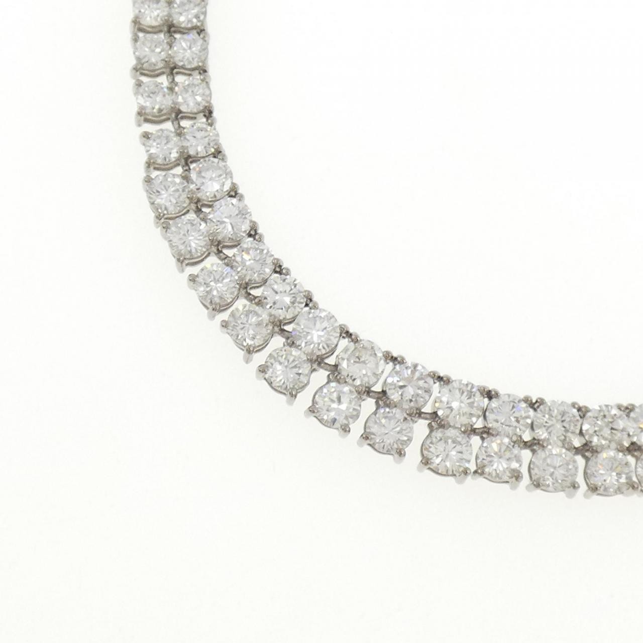 Authentic PT850 Diamond Necklace 10.01CT #246-000-448-4172