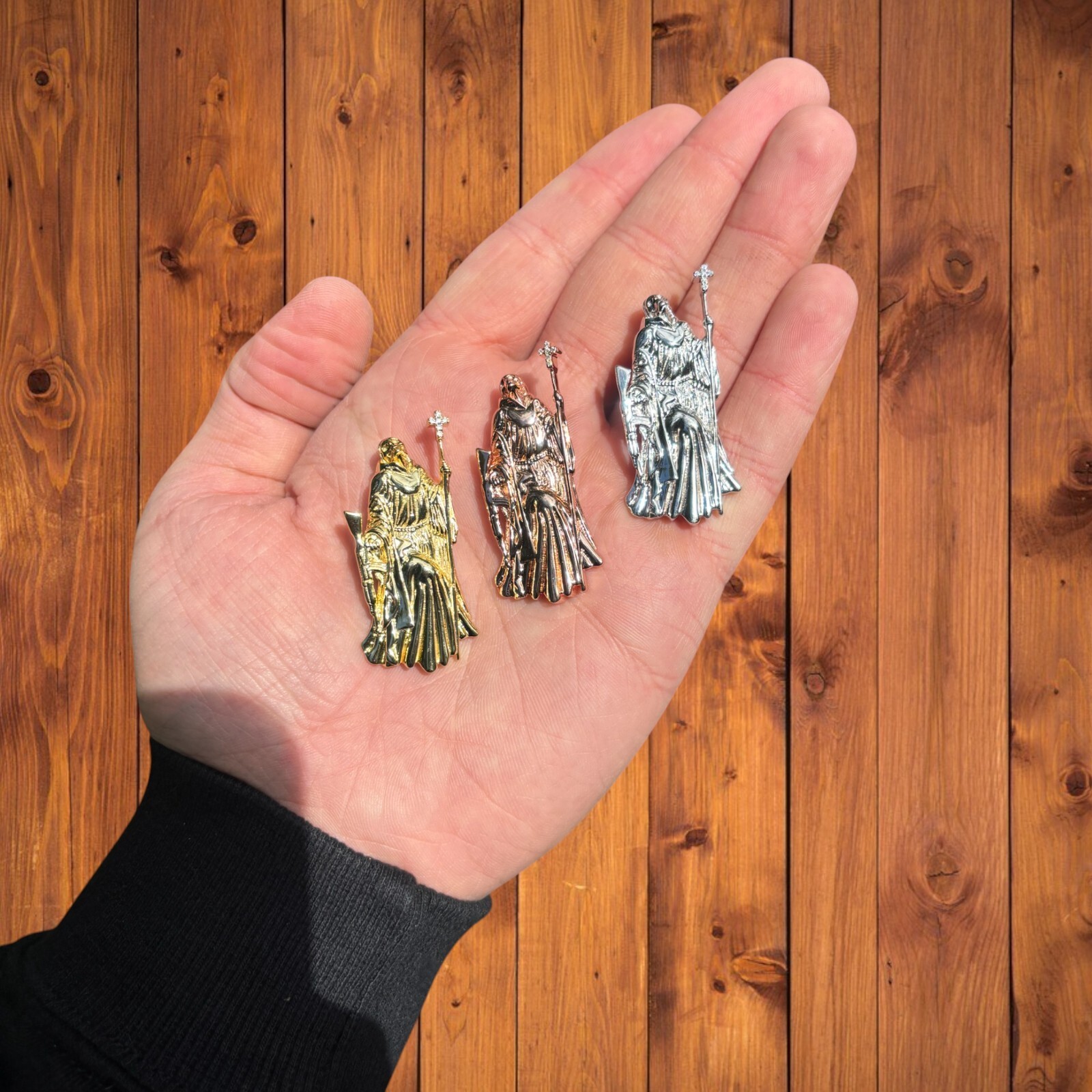 Grim Reaper Pendant – 925 Sterling Silver or 14k Gold Vermeil or Rose Vermeil