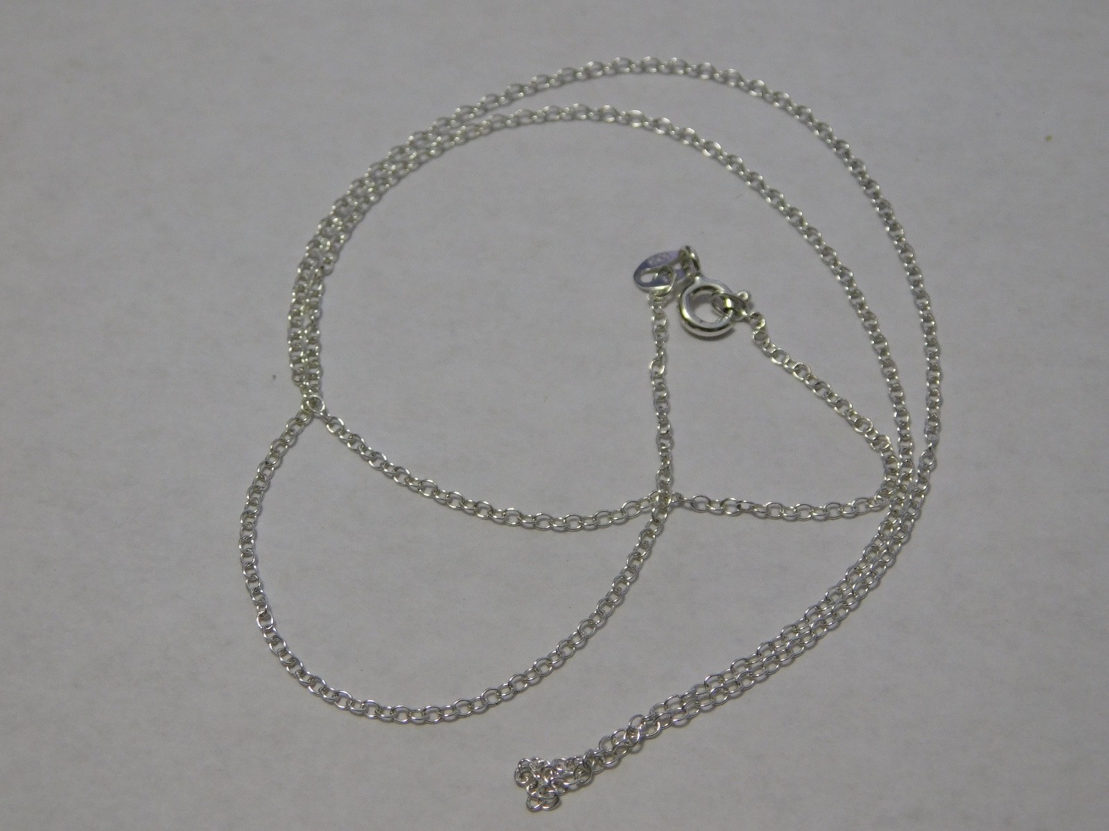Unbranded Dainty Sterling Silver 925 HAN Chain Necklace 18″ Pre-owned