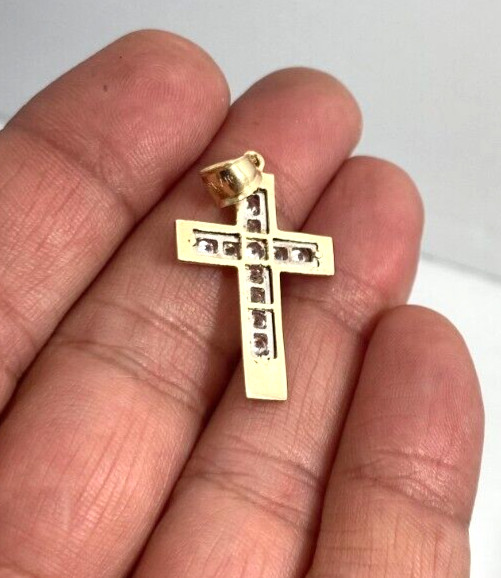 Gold Cross Solid 10Kt | 2.40 Grams | Polish Finish | 1.50 x 0.75 in